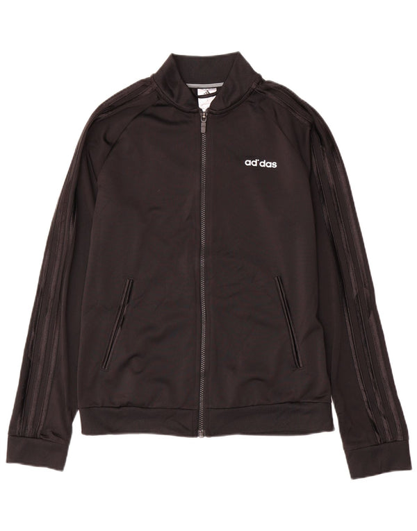 Damska kurtka dresowa Adidas UK 8/10, mała, czarna, poliester