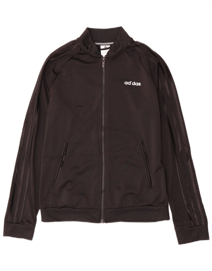 Damska kurtka dresowa Adidas UK 8/10, mała, czarna, poliester