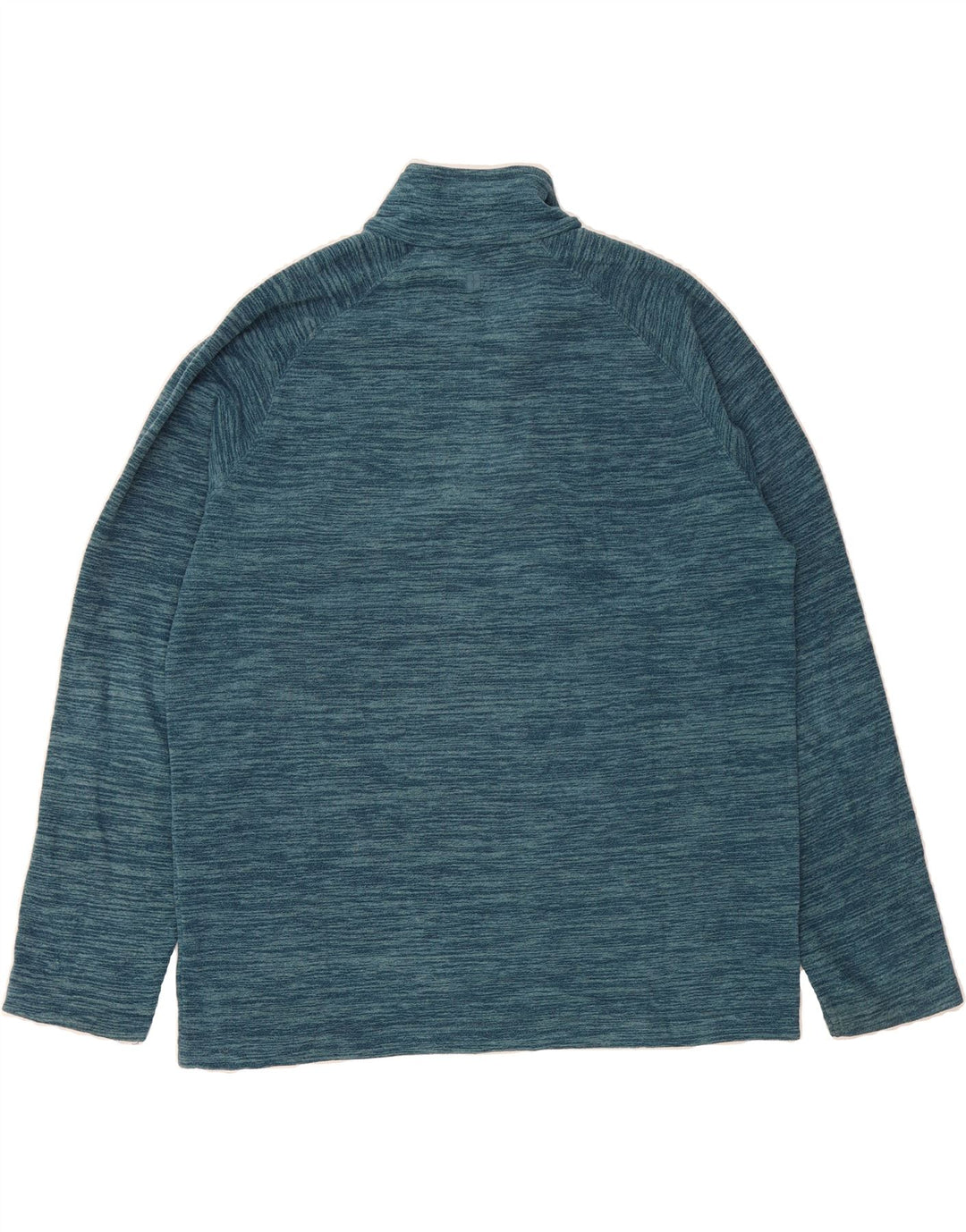 MOUNTAIN WAREHOUSE Mens Zip Neck Fleece Jumper Large Blue Flecked Vintage Mountain Warehouse and Second-Hand Mountain Warehouse from Messina Hembry 