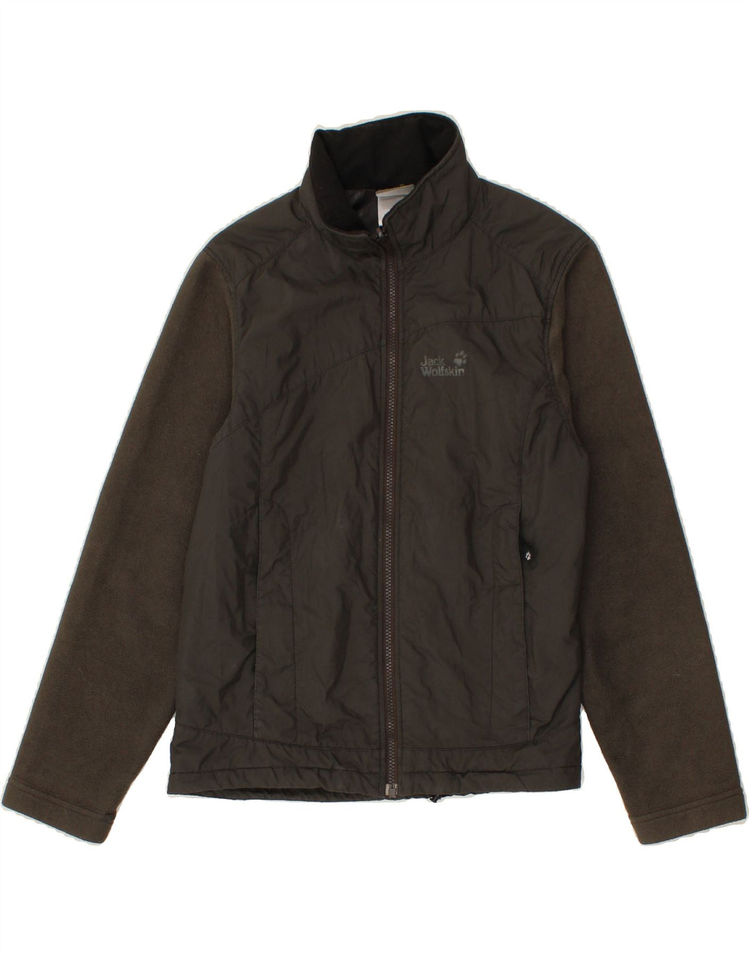 JACK WILLS Womens Bomber Jacket UK 16 Large Khaki Polyester Vintage Jack Wills and Second-Hand Jack Wills from Messina Hembry 