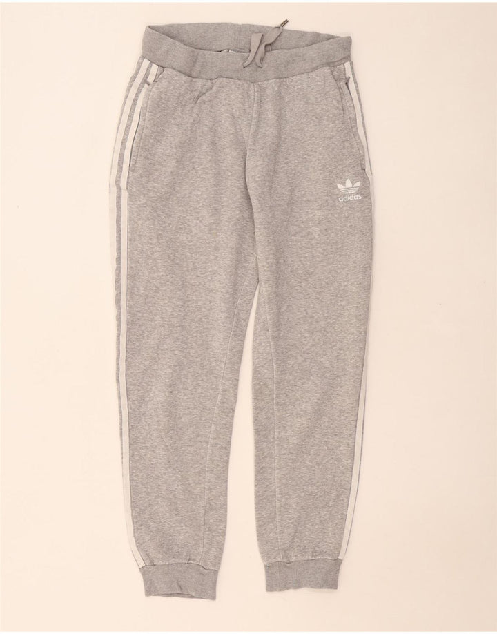 Damskie spodnie dresowe ADIDAS Joggers UK 12 Średnioszare bawełniane