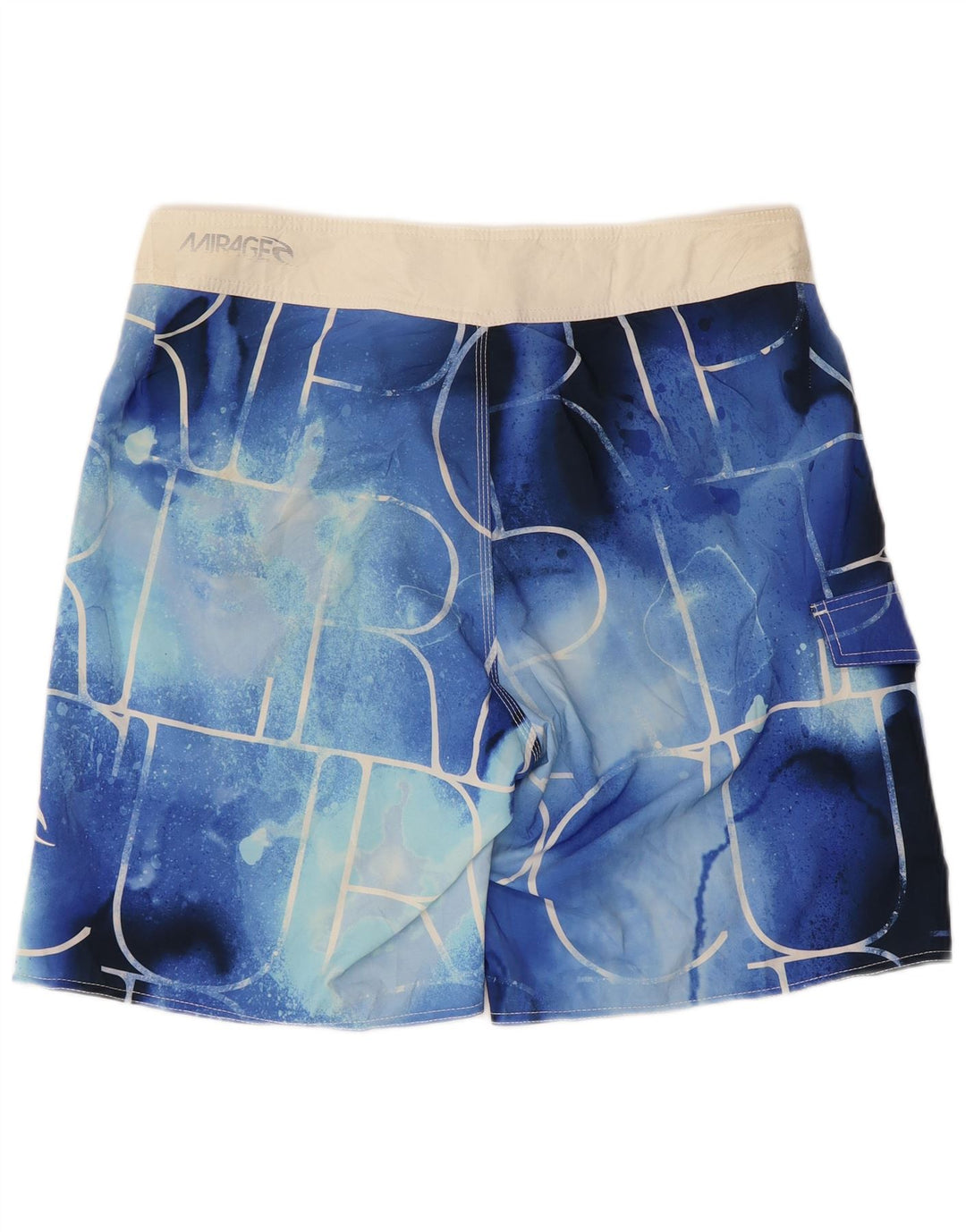 Męskie szorty kąpielowe Rip Curl z abstrakcyjnym wzorem graficznym, duże, niebieskie