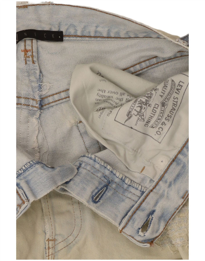 Damska spódnica mini jeansowa LEVI'S w trudnej sytuacji W28 Średnio niebieska bawełna