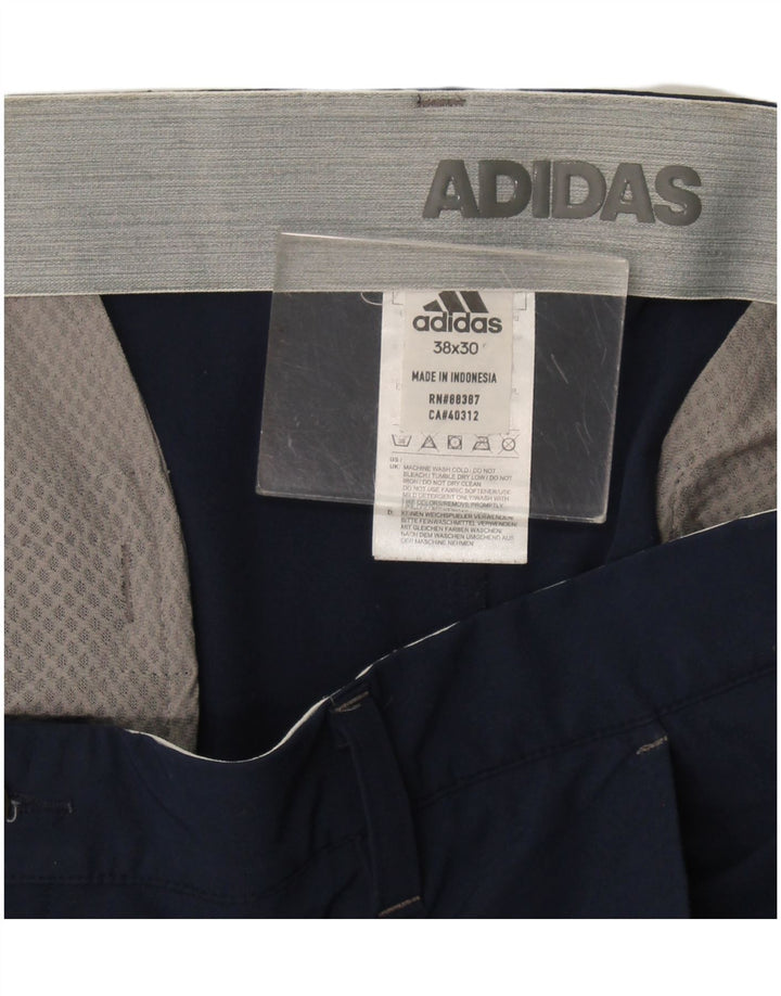 Spodnie męskie Adidas Slim Chino W38 L30 Granatowy poliester