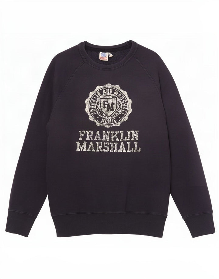 Męska bluza z grafiką Franklin Marshall, średni granat