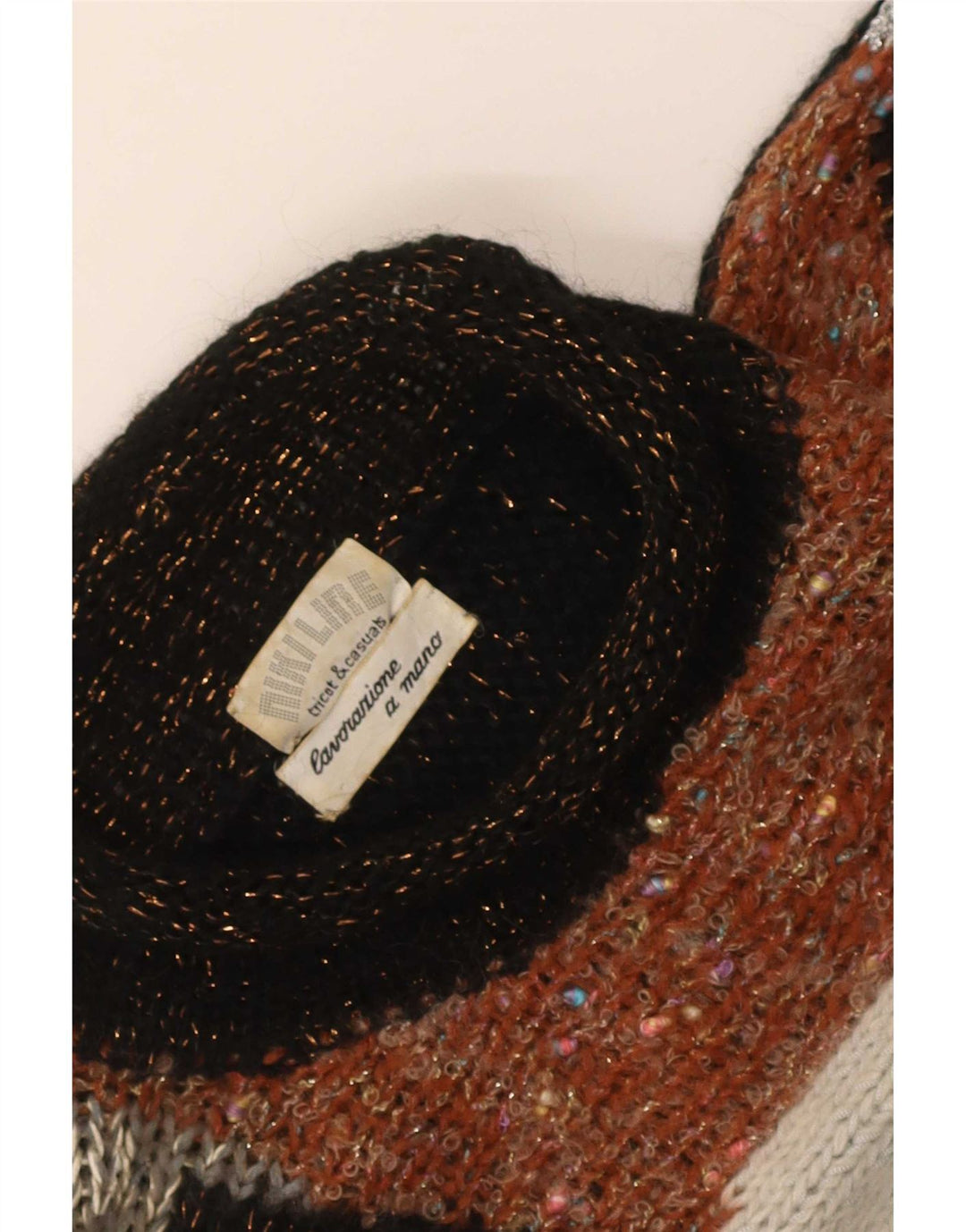 Damski sweter z golfem Niki Line UK 16, duży, wielokolorowy