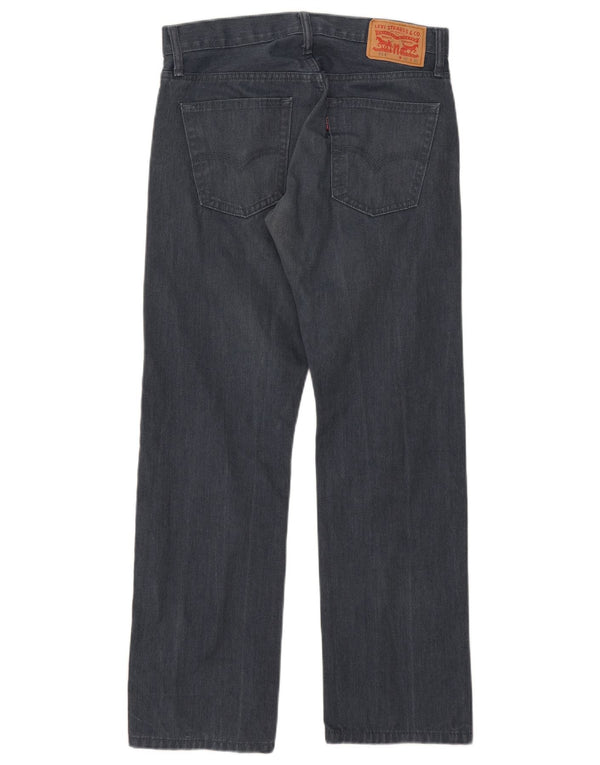 Męskie spodnie Levi's 514 Straight Casual W32 L30 Granatowa bawełna