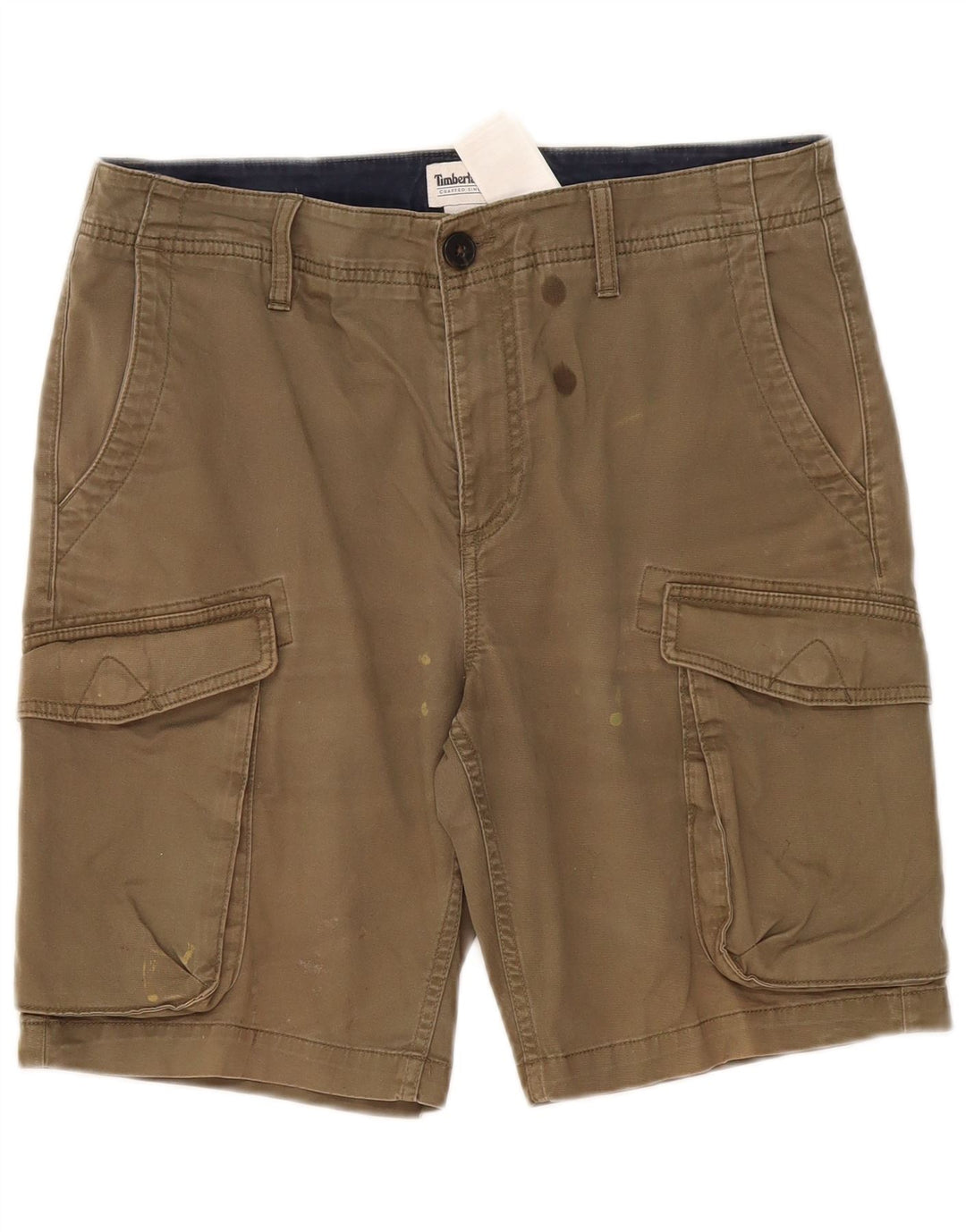 Męskie spodenki cargo Timberland W32, średnia bawełna khaki