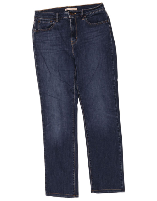 Damskie dżinsy Levi's 724 z wysokim stanem W29 L28 Granatowa bawełna