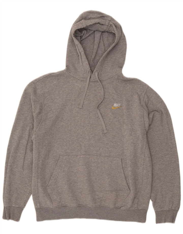 Męski sweter z kapturem Nike, średnioszary, bawełniany