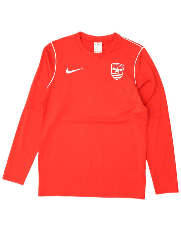 Nike Męskie Washington F.C. Top z długim rękawem, mały, czerwony, poliester