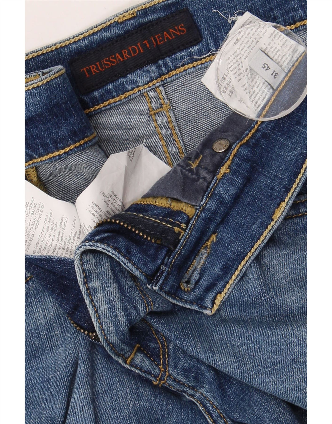 Dżinsy damskie TRUSSARDI W31 L31 Niebieskie bawełniane