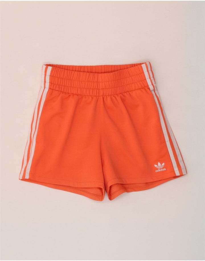 Damskie spodenki sportowe Adidas UK 10, małe, pomarańczowe, poliestrowe