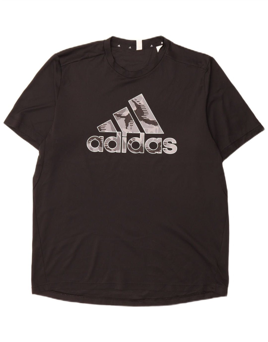 Męska koszulka Adidas Aeroready z grafiką, duża, czarna, poliestrowa