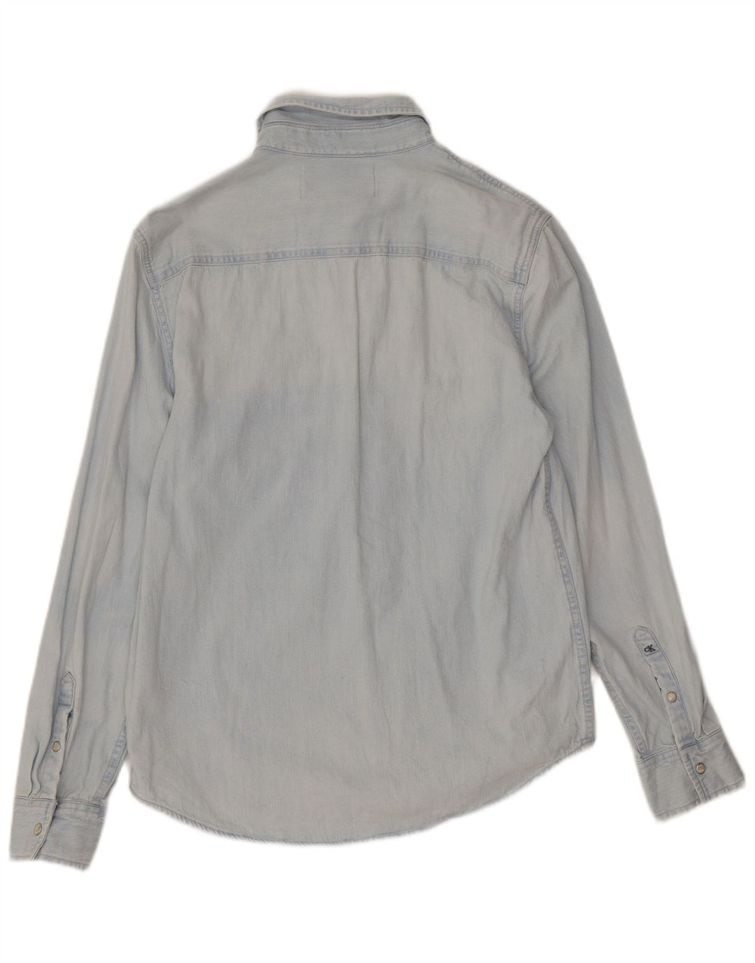 Męska koszula dżinsowa Calvin Klein Jeans, mała, niebieska