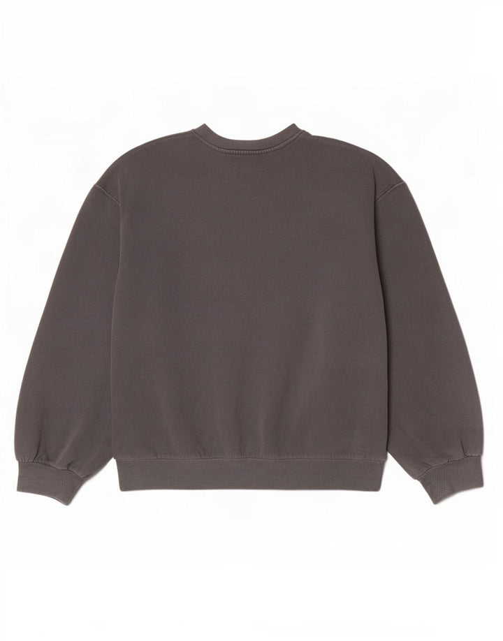 Damska bluza oversize Zara z grafiką UK 10, mała, szara bawełna