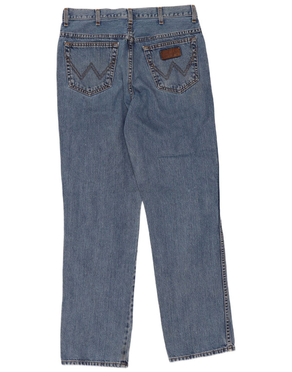 Męskie jeansy Wrangler Ohio Straight W34 L34 Niebieskie bawełniane