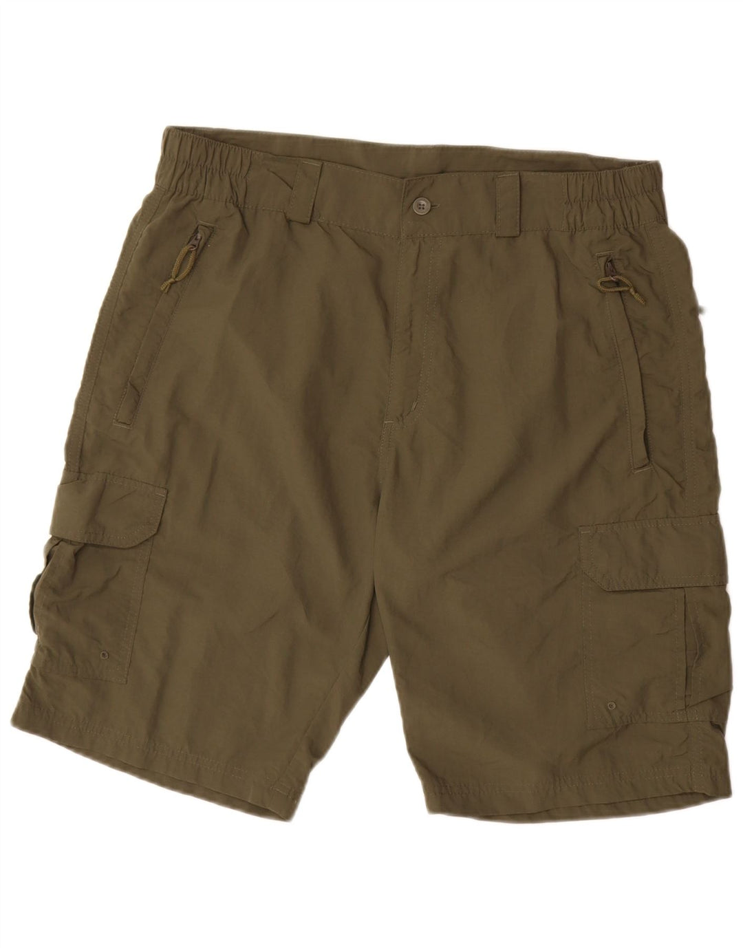 Męskie spodenki cargo MOUNTAIN WAREHOUSE W34, duże, nylonowe w kolorze khaki