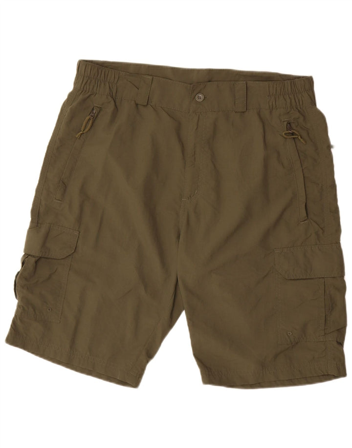 Męskie spodenki cargo MOUNTAIN WAREHOUSE W34, duże, nylonowe w kolorze khaki