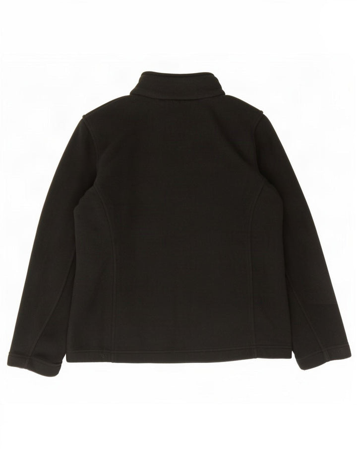 Marks & Spencer Damska kurtka polarowa oversize UK 10, mała, czarna, poliestrowa