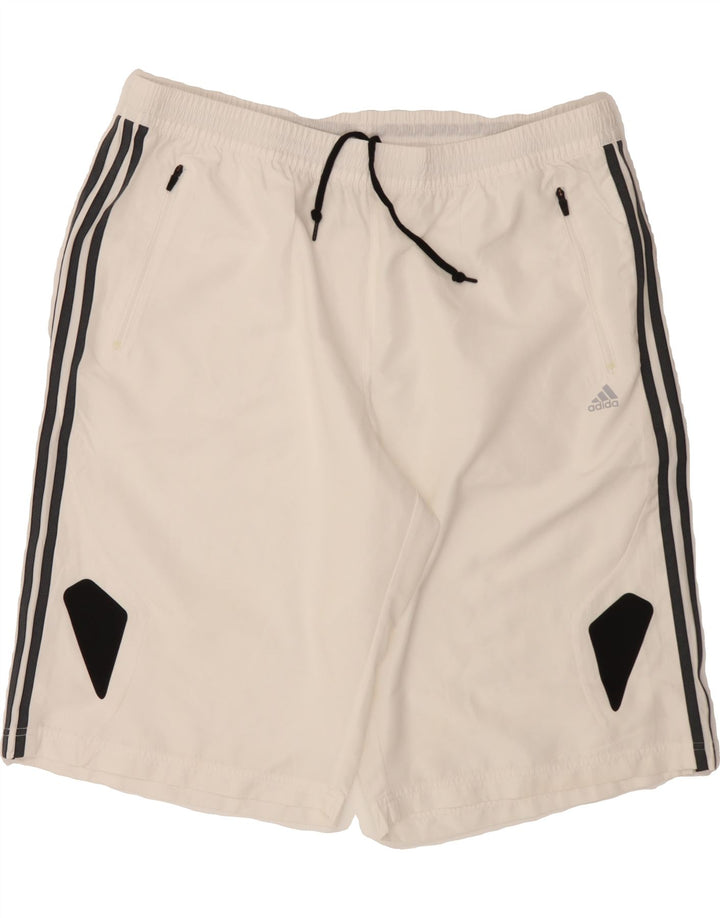 ADIDAS Mens Climacool Sport Shorts 2XL  White Polyester Vintage Adidas and Second-Hand Adidas from Messina Hembry 