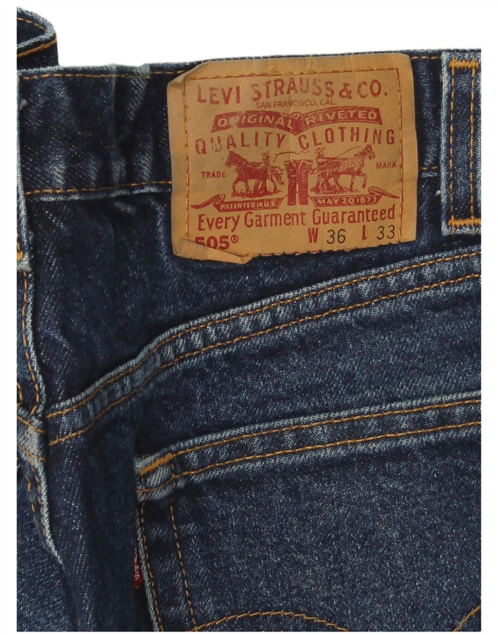 Męskie jeansy Levi's 505 Straight W36 L33 Niebieskie