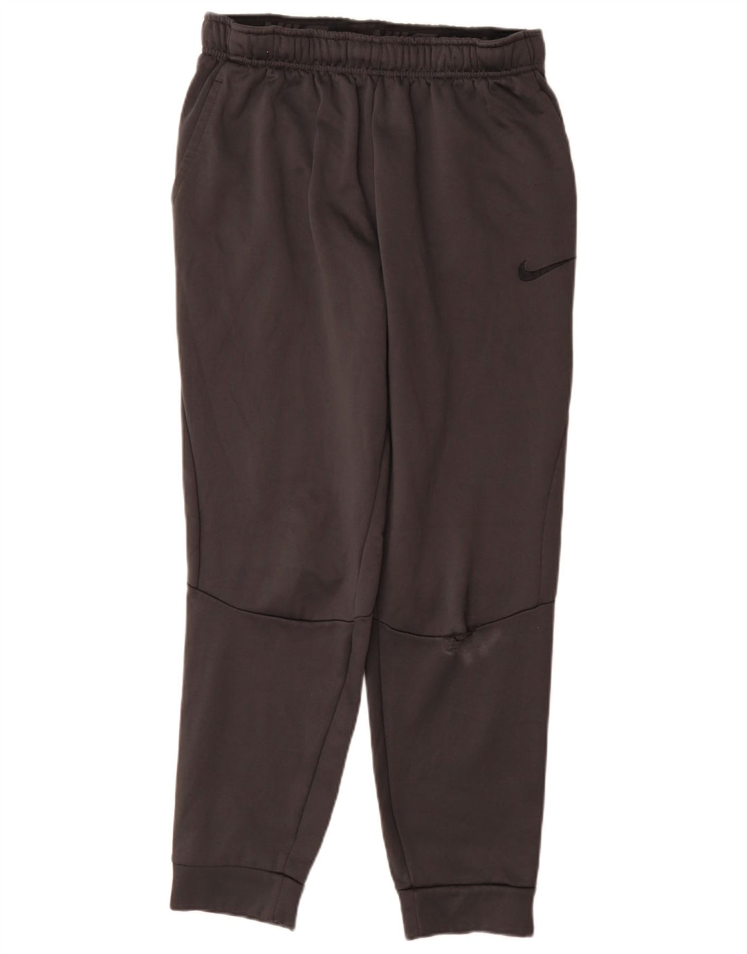 Męskie spodnie dresowe Nike Dri Fit, duże, szare, poliestrowe