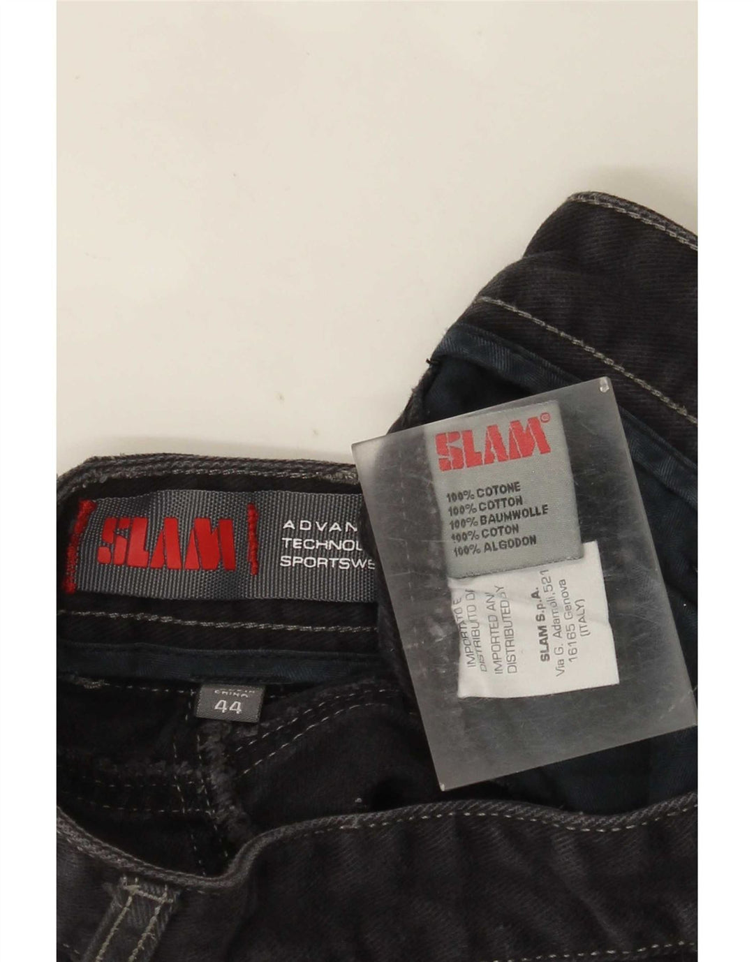 Damskie proste dżinsy Slam IT 44 Medium W30 L33 Szara bawełna