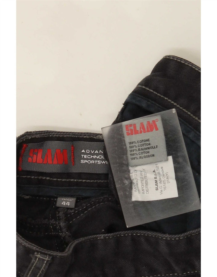 Damskie proste dżinsy Slam IT 44 Medium W30 L33 Szara bawełna