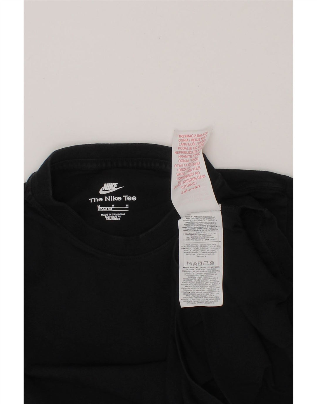 NIKE Boys T-Shirt Top 9-10 Years Medium  Black Cotton Vintage Nike and Second-Hand Nike from Messina Hembry 