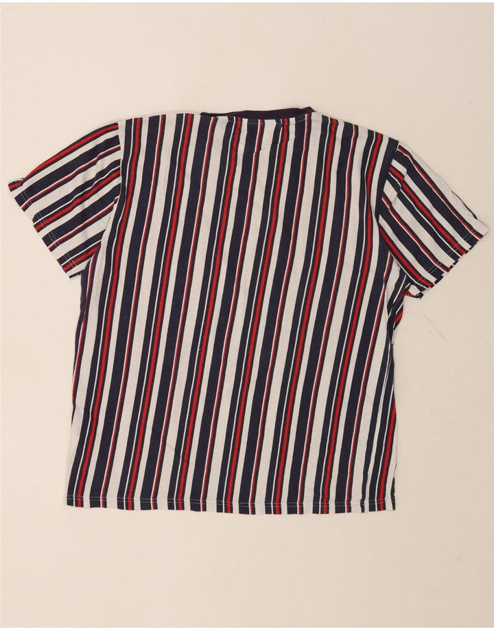 T-shirt męski FILA Top, bawełniany, w wielokolorowe paski