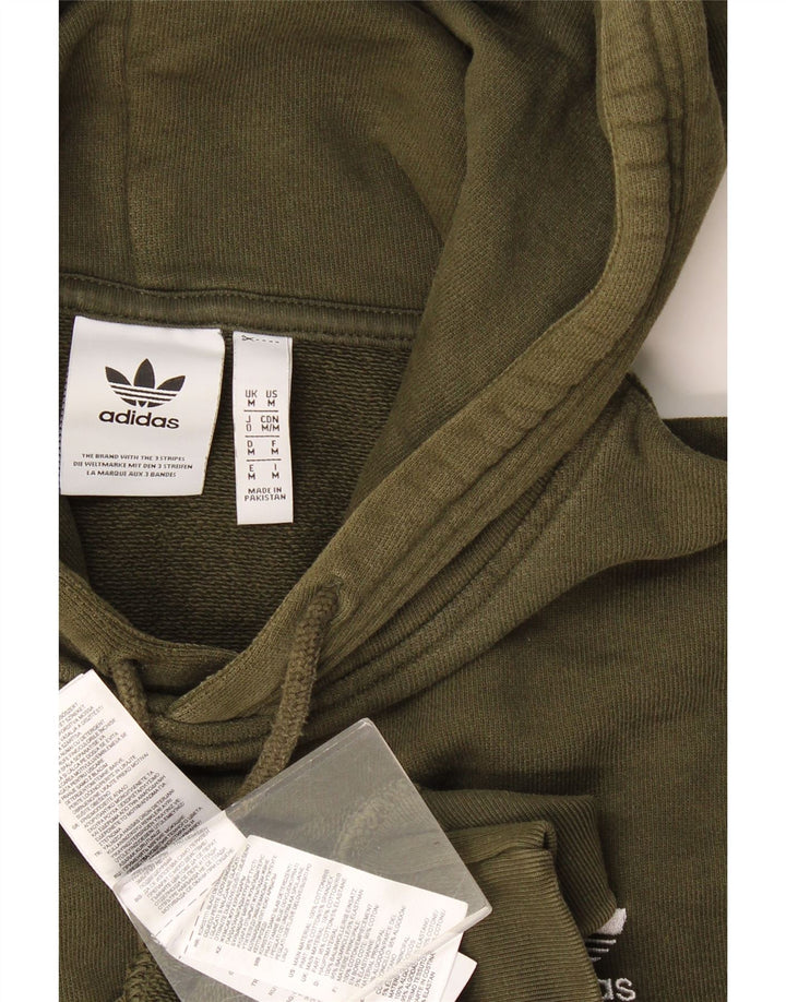 Męska bluza z kapturem Adidas, średnia, bawełniana khaki