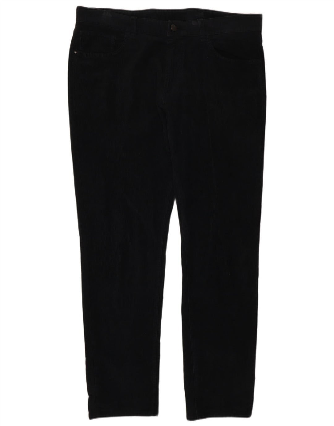 Spodnie męskie MASSIMO DUTTI proste sztruksowe EU 44 duże W36 L30 czarne