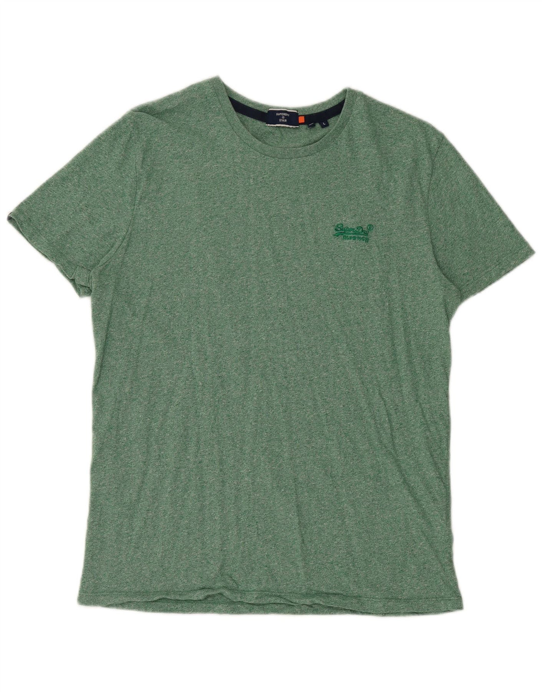 T-shirt męski Superdry, duży, zielony, bawełniany w plamki