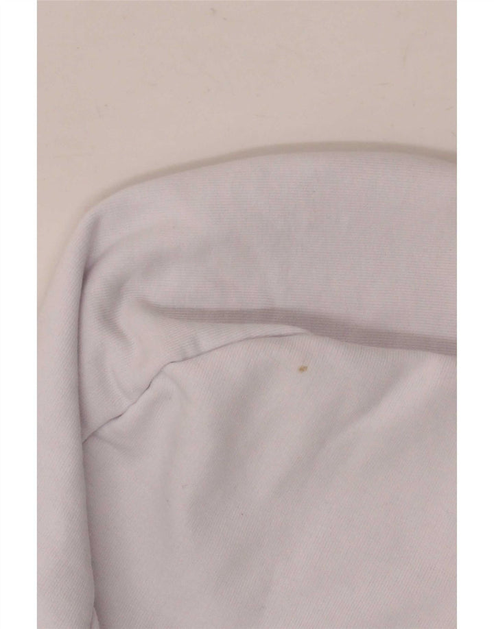 Męski sweter z kapturem Fila z grafiką, bawełna w kolorze średniej bieli