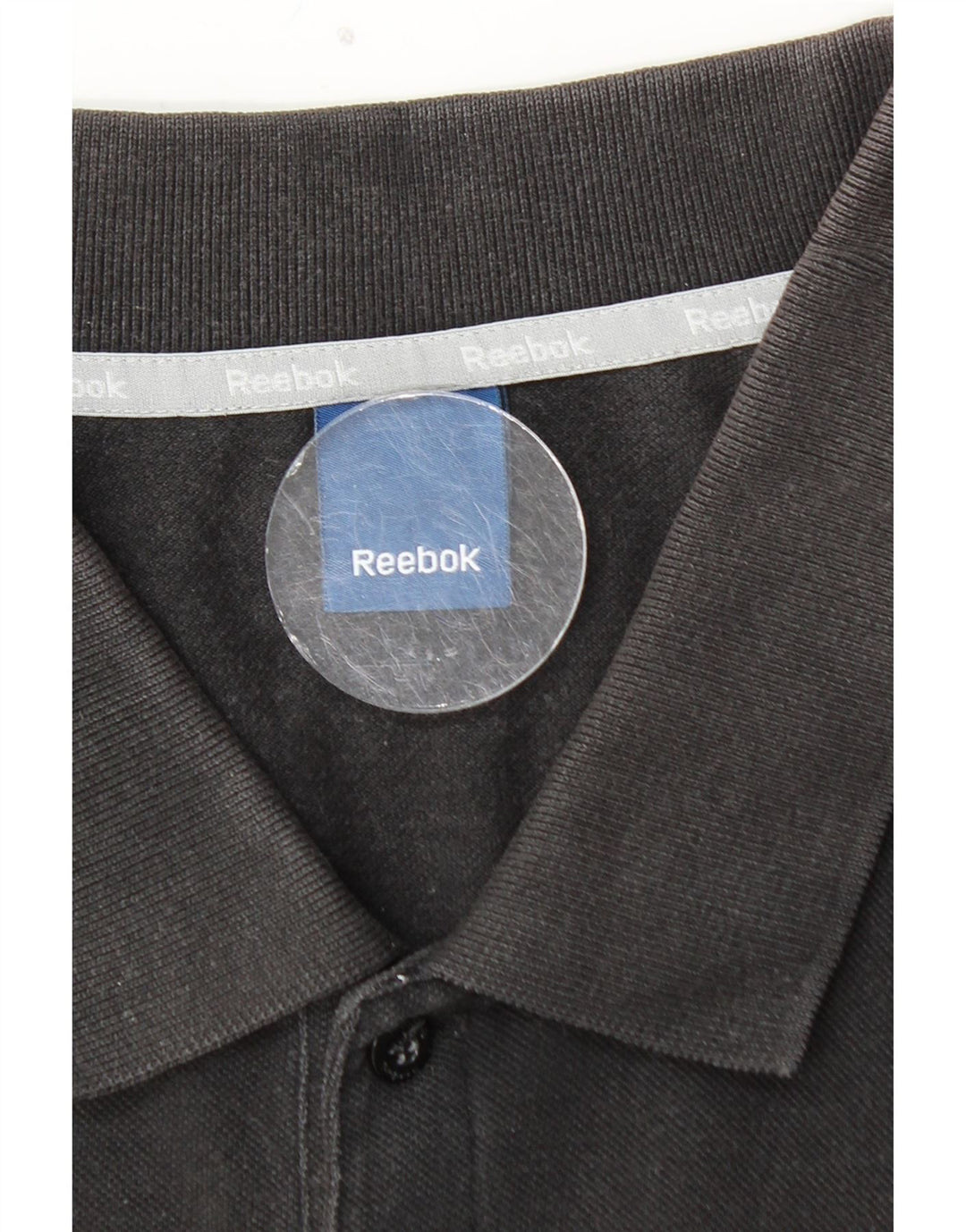 Męska koszulka polo REEBOK, duża, czarna, bawełniana