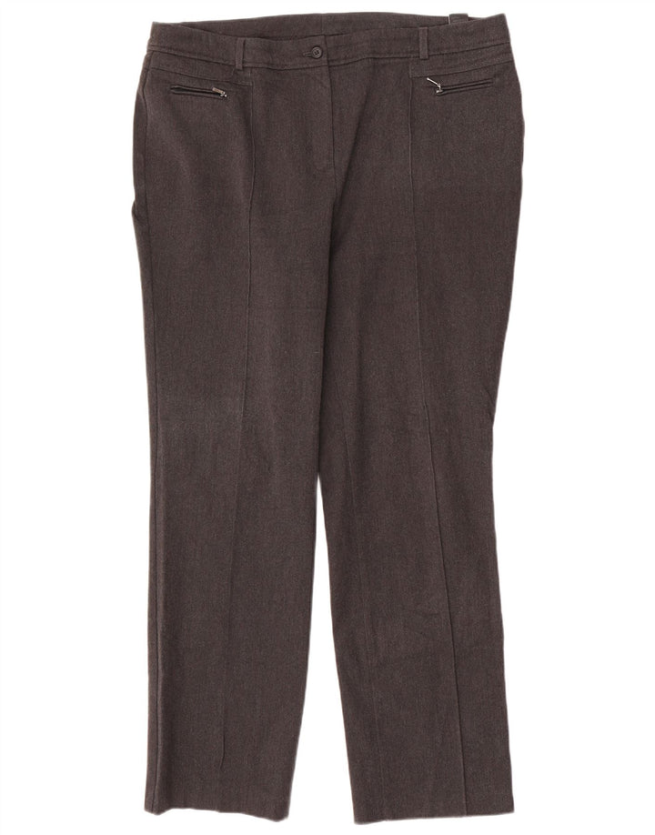 Spodnie damskie Marks & Spencer UK 16 Large W36 L31 Szary poliester