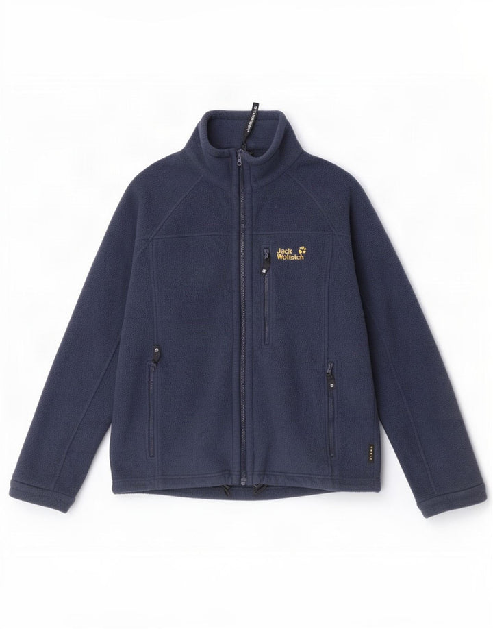 Męska kurtka polarowa Jack Wolfskin z podszewką UK 36/38 Średni granatowy poliester