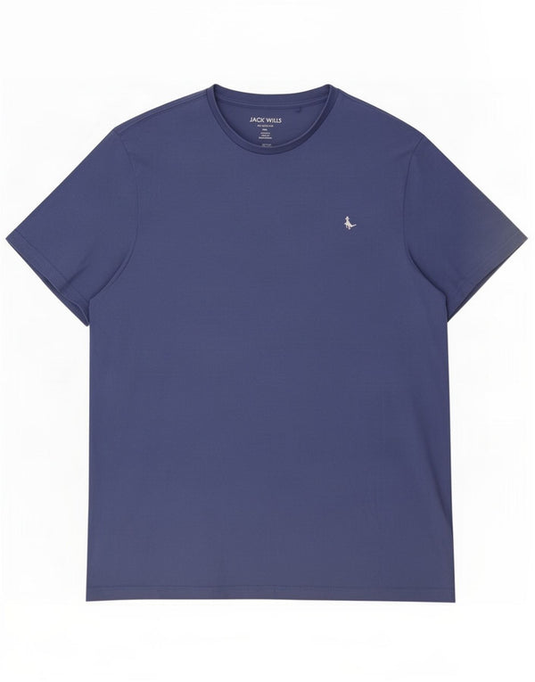 T-shirt męski Jack Wills o klasycznym kroju, 2XL, granatowy, bawełniany