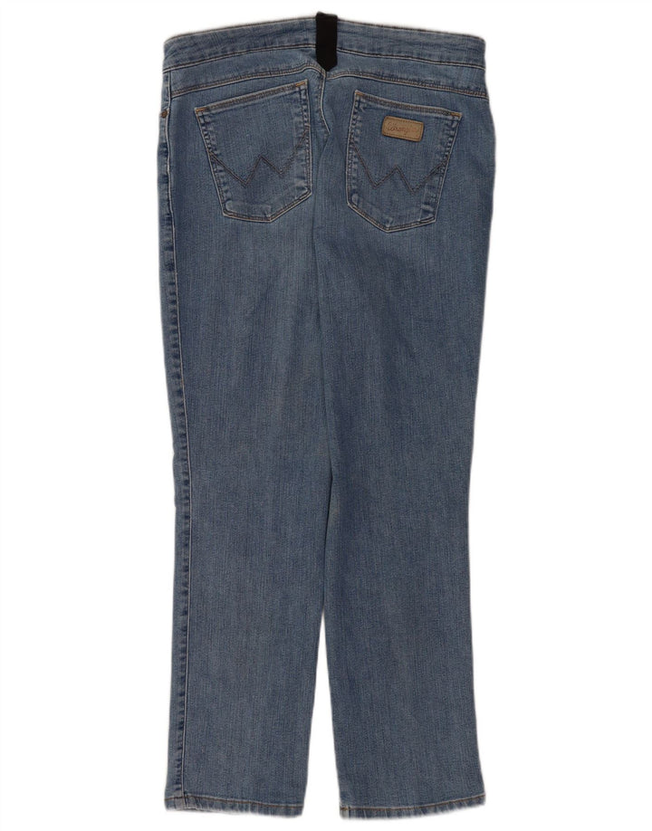 Damskie proste dżinsy Wrangler W34 L28 Niebieskie bawełniane