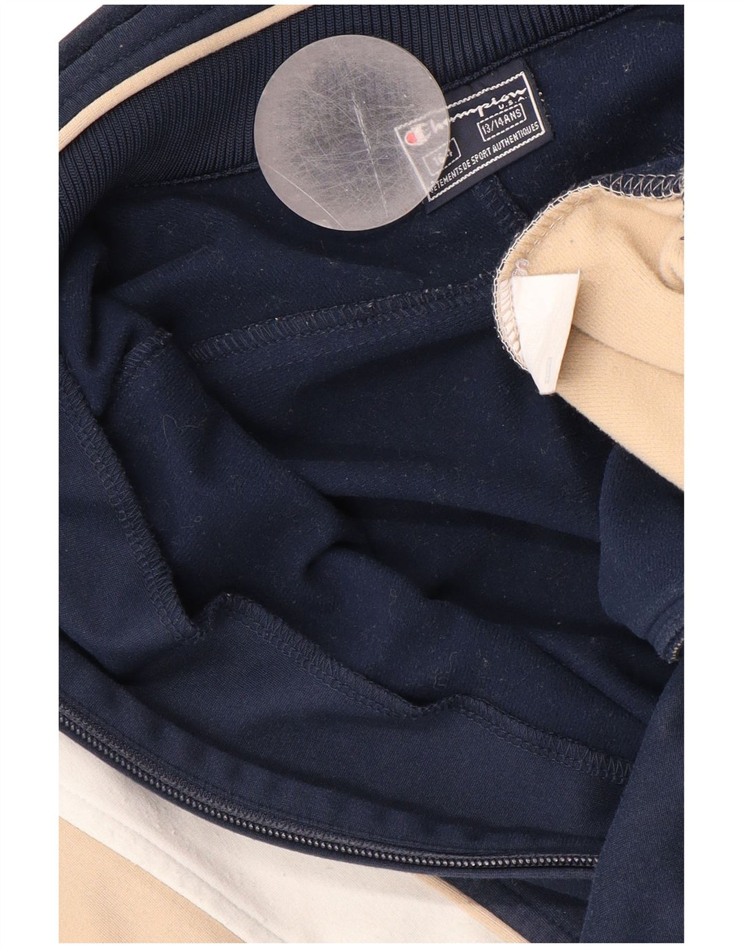 Chłopięca kurtka dresowa CHAMPION 13-14 lat, granatowa, z blokami kolorów