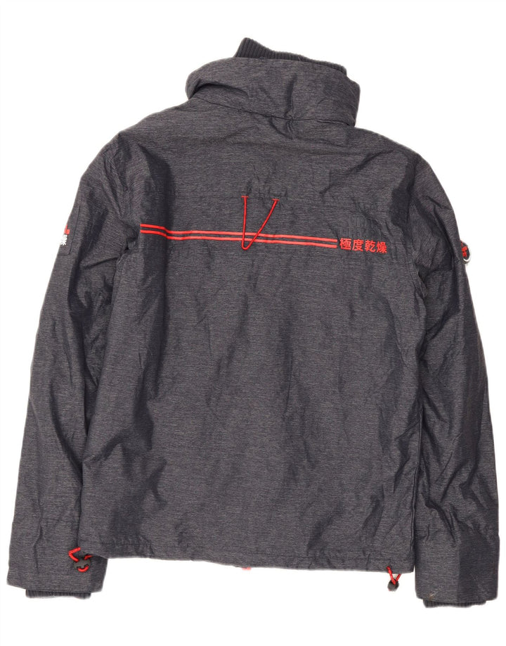 Damska kurtka wiatrówka Superdry Windtrekker UK 10, mała, granatowa, nylonowa