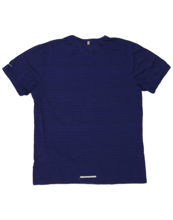 Męski T-shirt Nike Dri Fit Top XL, poliester w granatowe paski