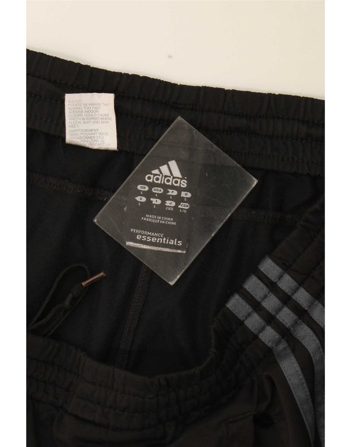 Męskie spodenki sportowe Adidas, duże, czarne, poliestrowe