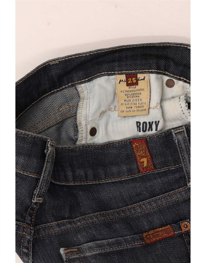 7 For All Mankind Damskie jeansy Roxy Slim Bootcut W25 L32 Granatowa bawełna