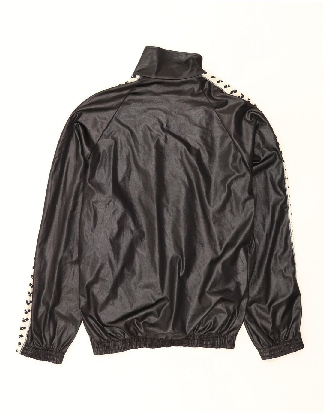 Męska kurtka dresowa Arena z grafiką XL, czarny, poliester z blokami kolorów