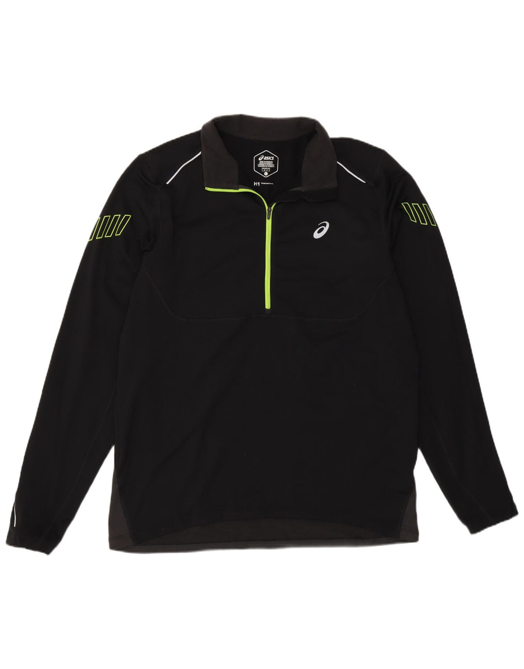 Męski dres Asics z zamkiem błyskawicznym i dużym, czarnym blokiem kolorów
