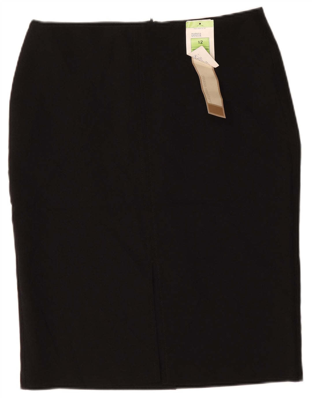 Marks & Spencer Damska spódnica ołówkowa UK 12 Medium W34 Czarny poliester
