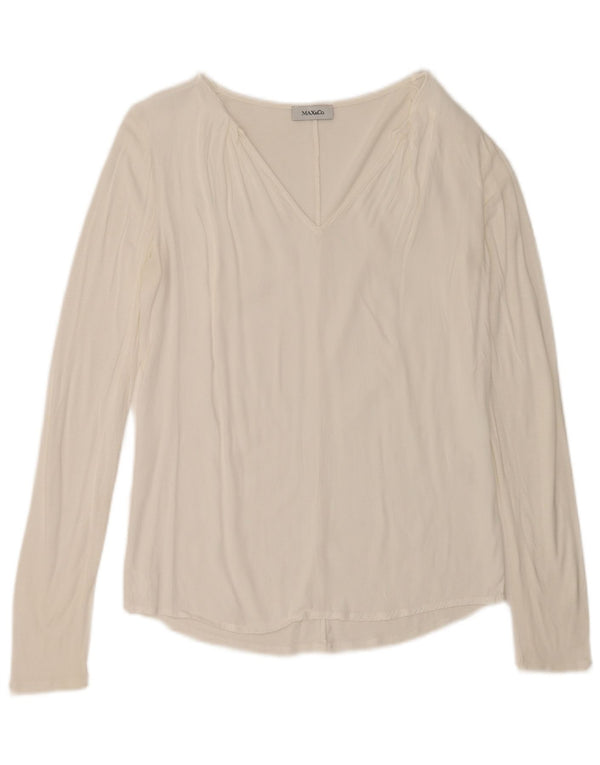 Max & Co. Womens Top Long Sleeve UK 12 Medium White
