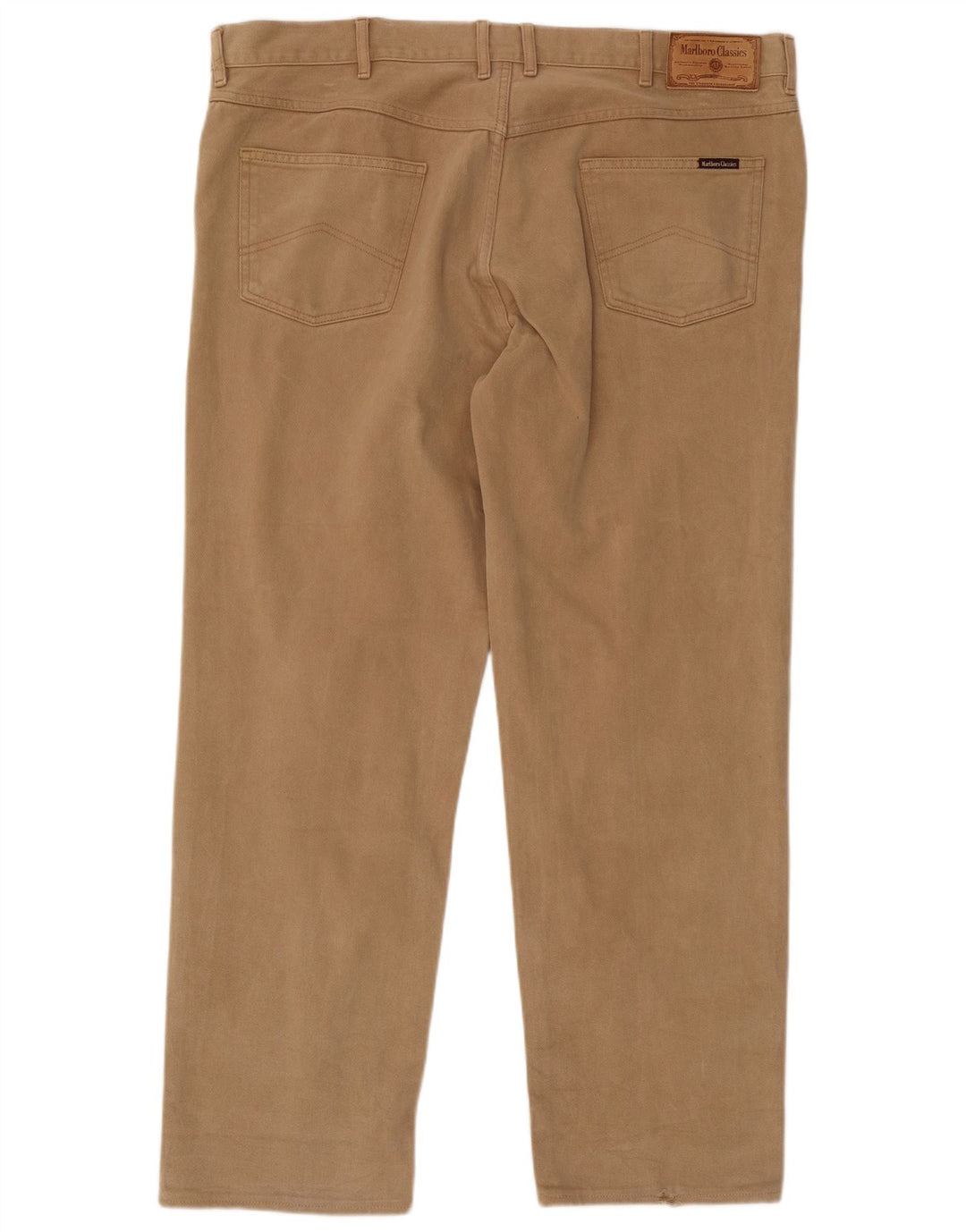 MARLBORO CLASSICS Męskie proste dżinsy W44 L31 Beżowa bawełna